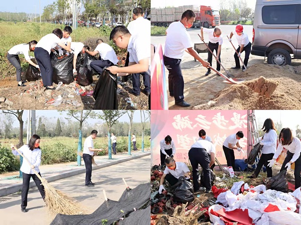 霍邱項目開展“衛(wèi)生大掃除，黨員我先行”主題活動